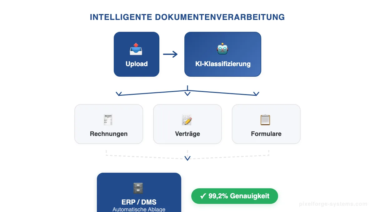 Dokumente automatisch verarbeiten — Architektur-Diagramm